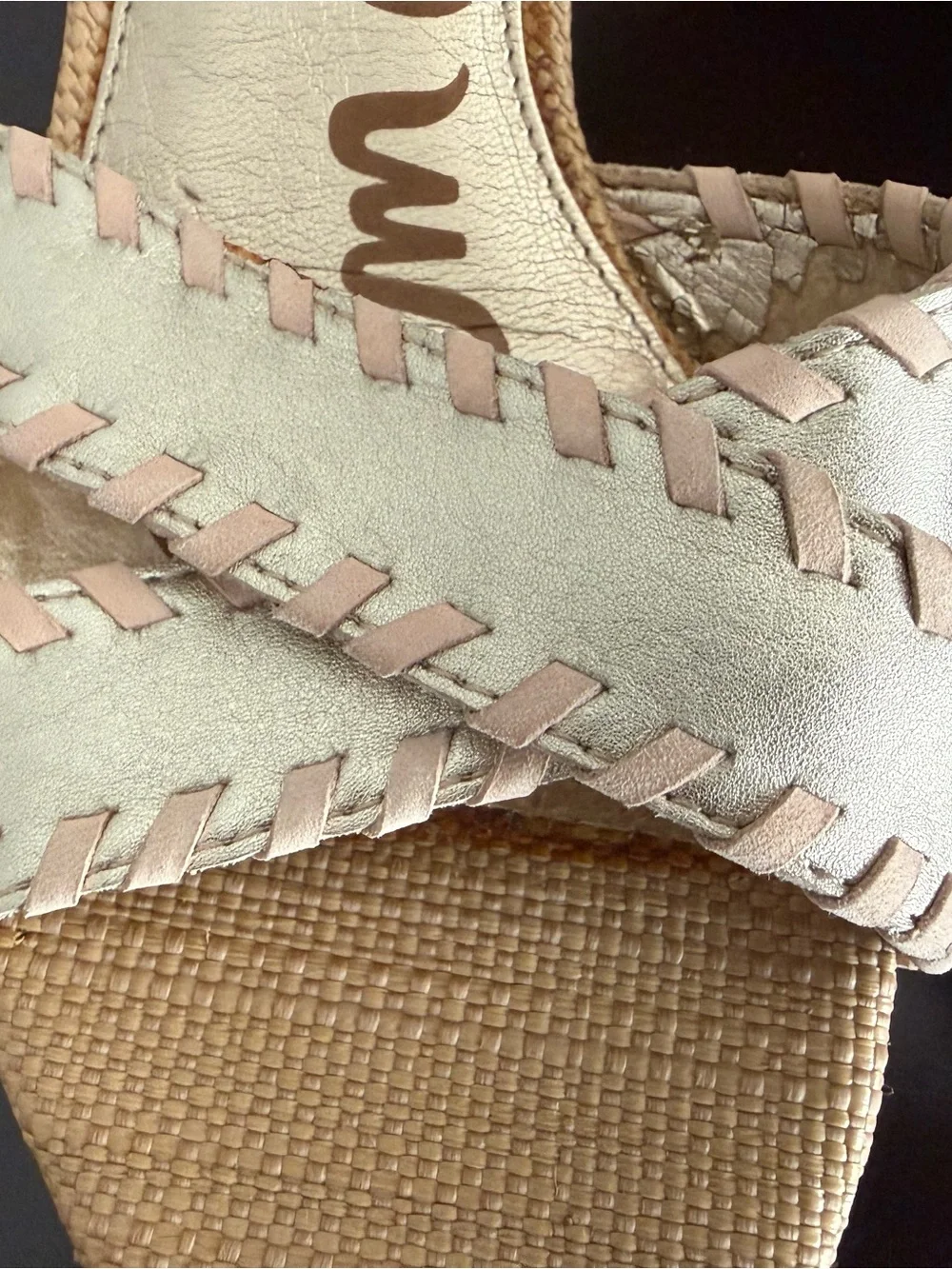 Sam Edelman Tan Braided Wedge Sandals